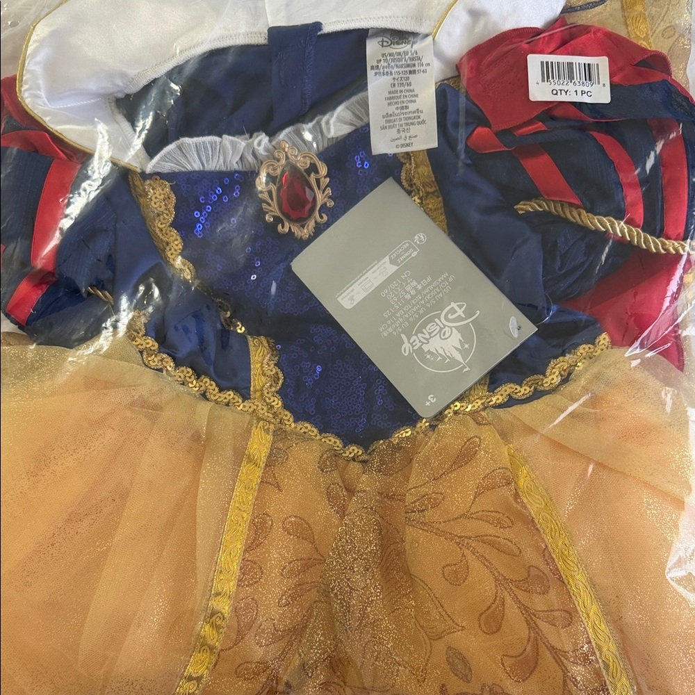 Disney Snow White Kids Costume - Blue, Red, Gold